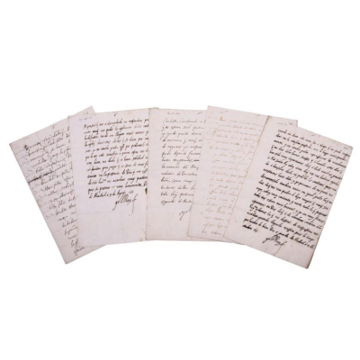 Conjunto epistolar del Rey Felipe IV a Sor Luisa Magdalena de Jes&uacute;s.- En Madrid, desde 1651 a 1660. 